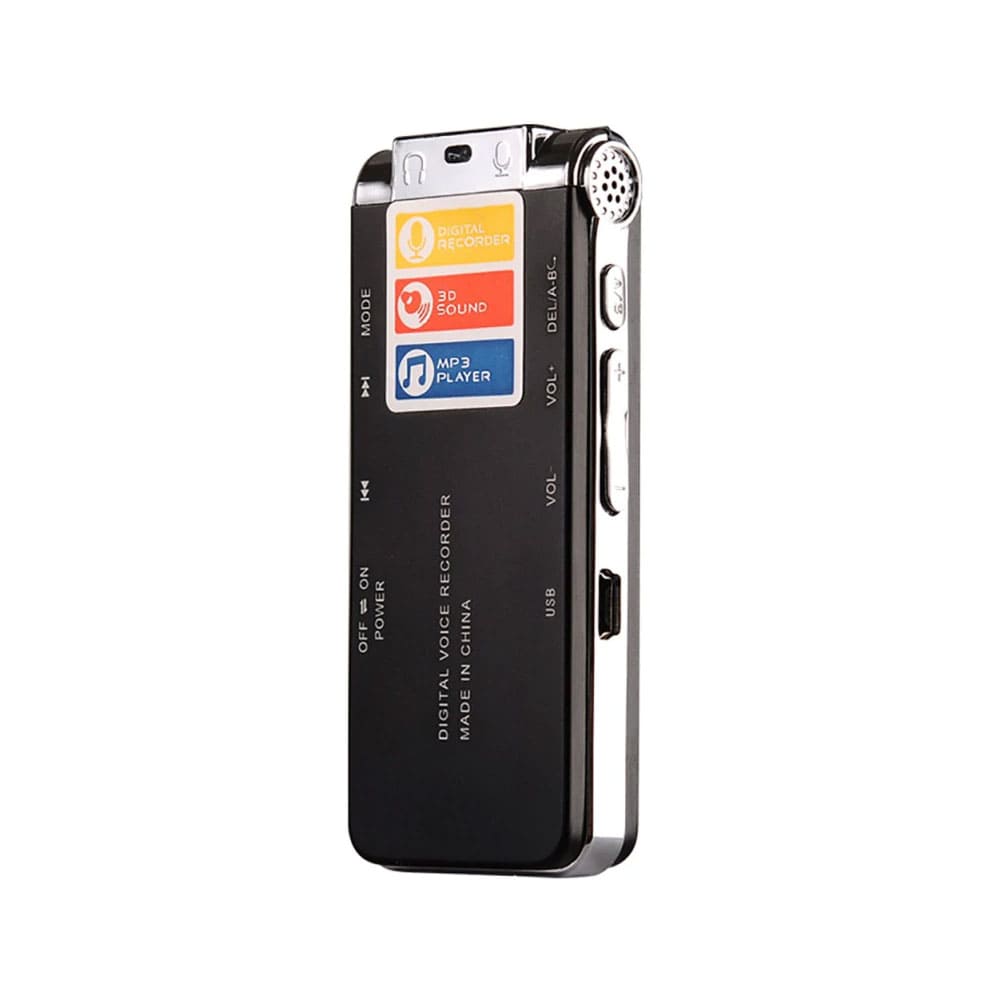 sound activated digital voice recorder with call recording option